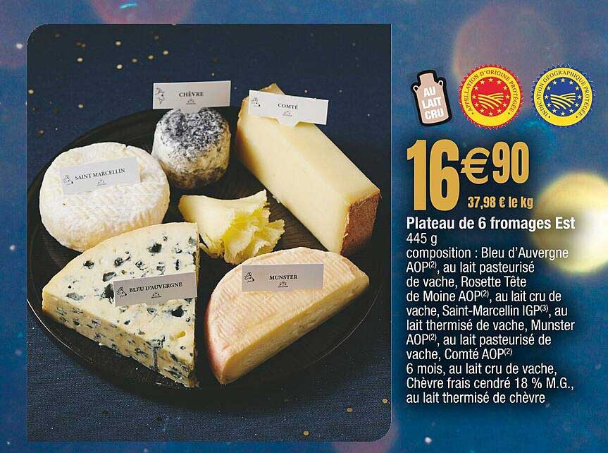 Plateau de 6 fromages Est