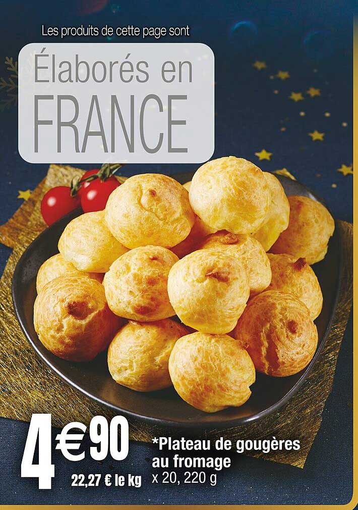 Plateau de gougères au fromage