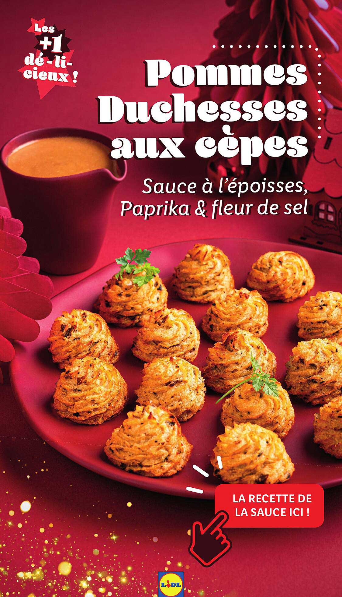 Pommes Duchesses aux cèpes