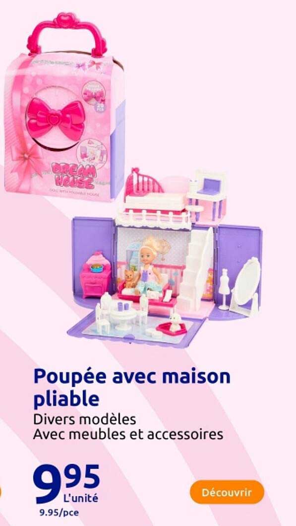 Poupée avec maison pliable