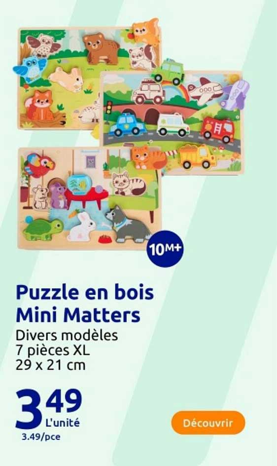 Puzzle en bois Mini Matters