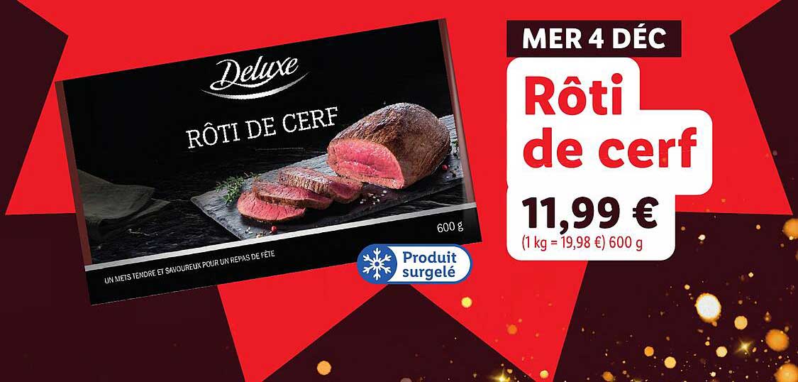 Rôti de cerf