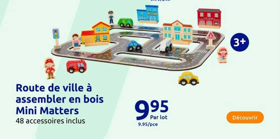 Route de ville à assembler en bois Mini Matters