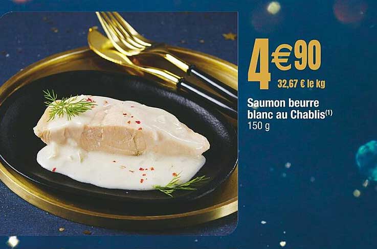 Saumon beurre blanc au Chablis