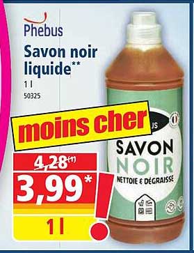 Savon noir liquide