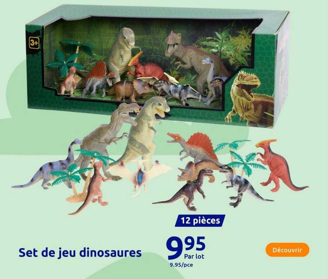 Set de jeu dinosaures