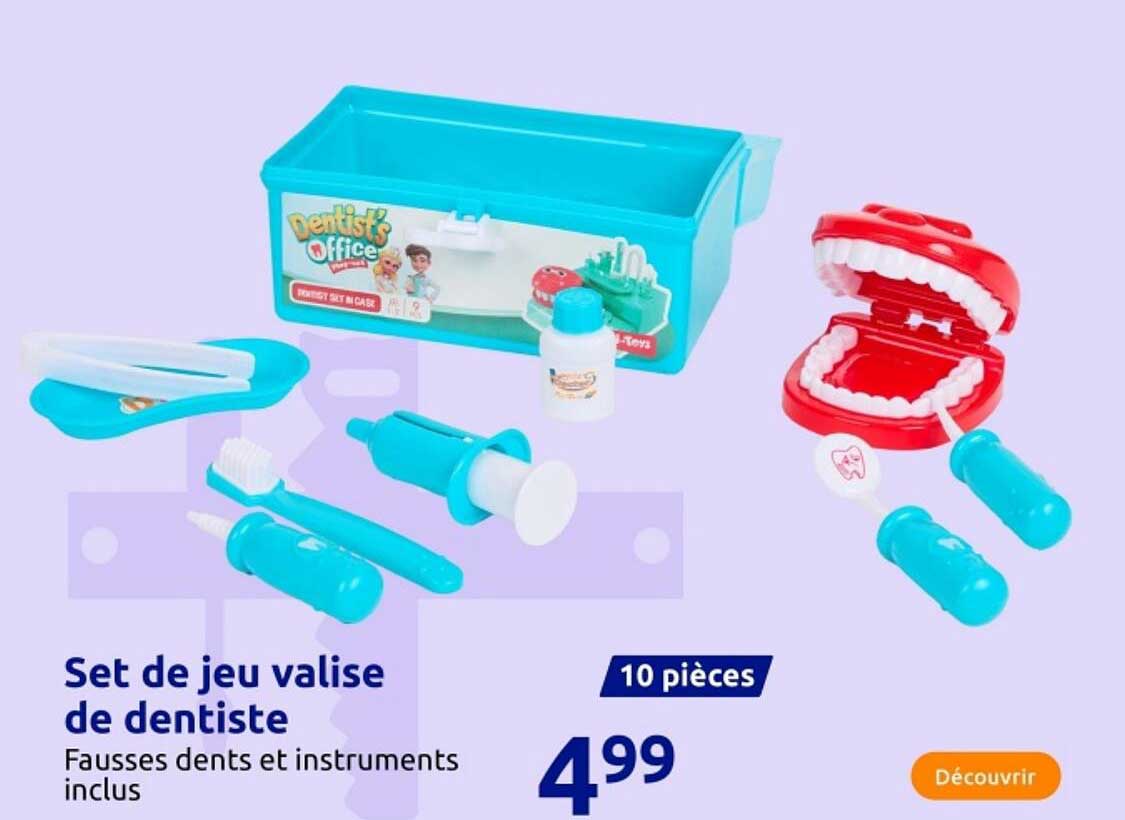 Set de jeu valise de dentiste