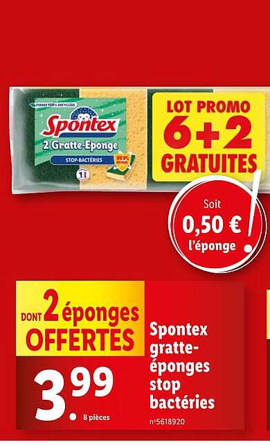 Spontex 2 Gratte-Eponge