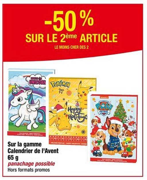 Sur la gamme Calendrier de l’Avent