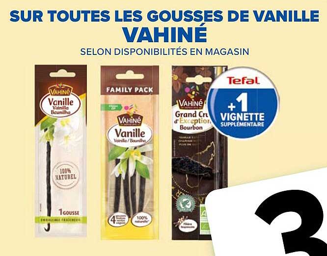 SUR TOUTES LES GOUSSES DE VANILLE VAHINÉ