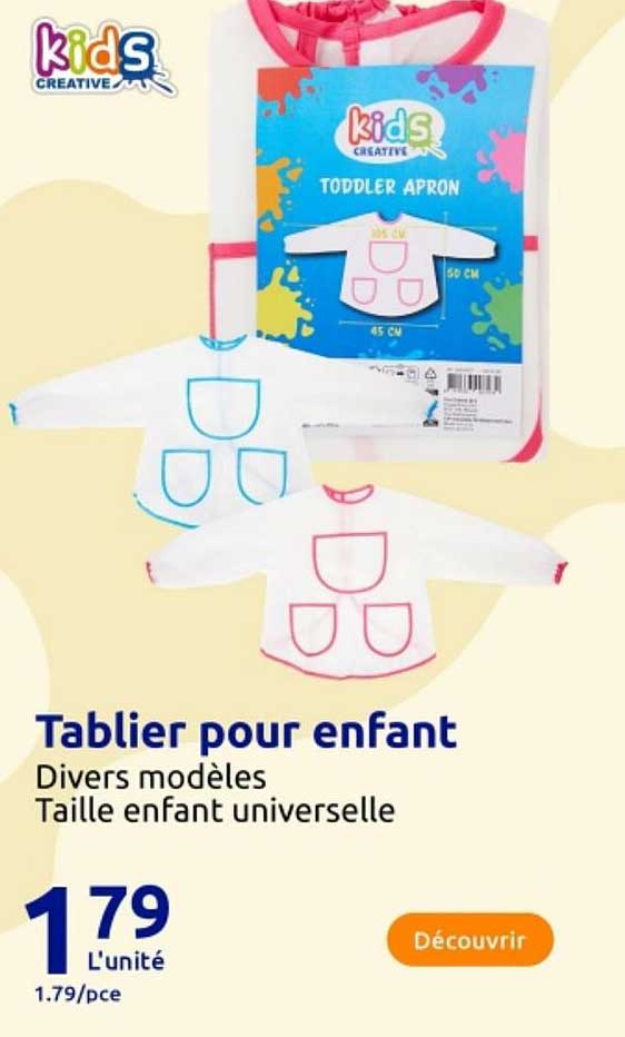 Tablier pour enfant