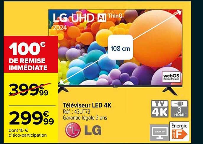 Téléviseur LED 4K