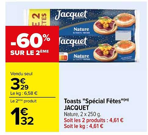 Toasts "Spécial Fêtes"(m) JACQUET