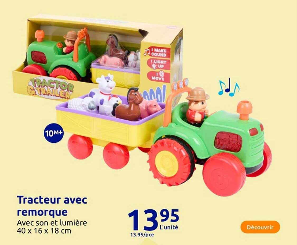 Tracteur avec remorque