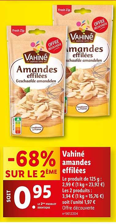 Vahiné amandes effilées