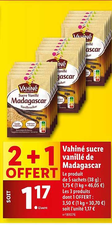 Vahiné sucre vanillé de Madagascar