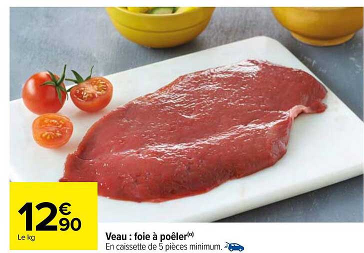 Veau : foie à poêler