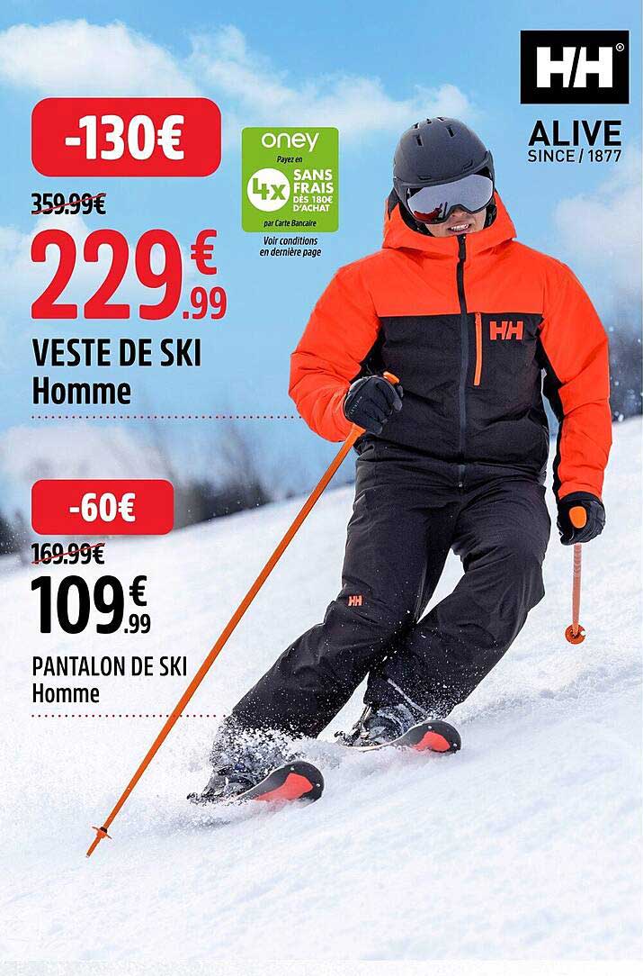 VESTE DE SKI Homme  
PANTALON DE SKI Homme