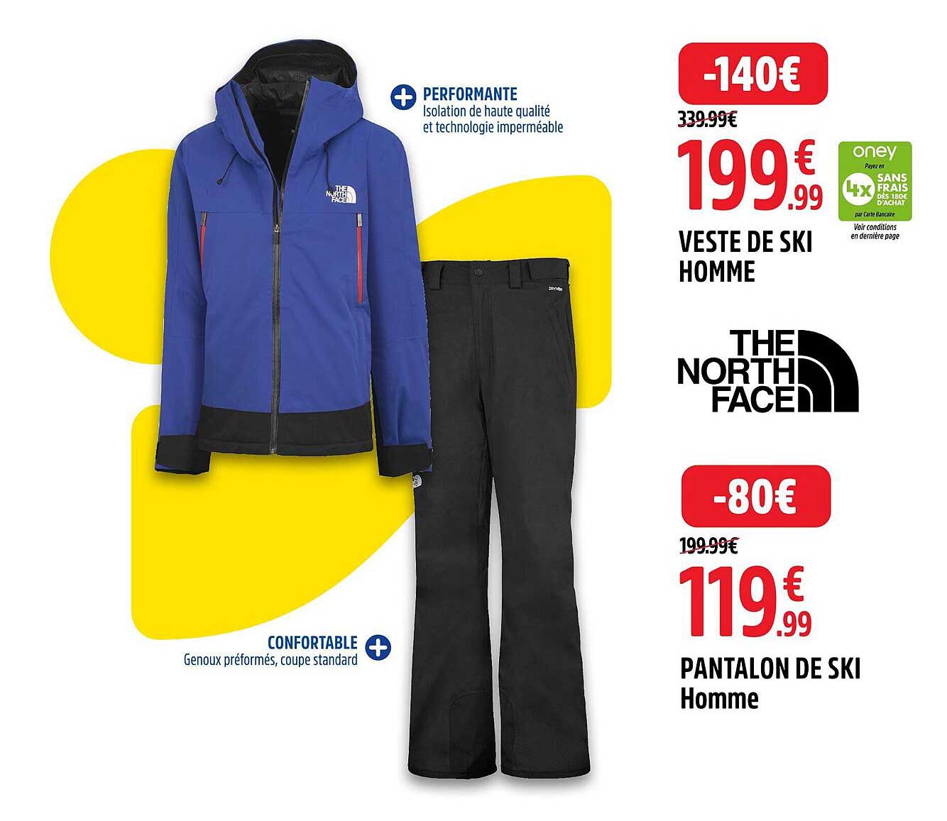 VESTE DE SKI HOMME  
PANTALON DE SKI Homme