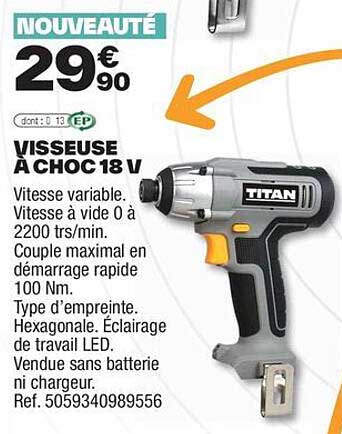 VISSEUSE À CHOC 18 V