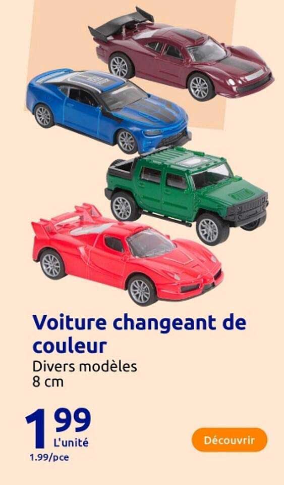 Voiture changeant de couleur