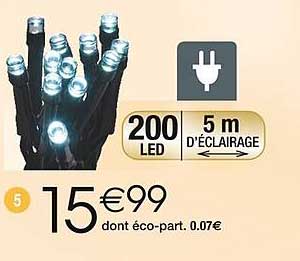 200 LED 5 m d'éclairage