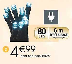 80 LED 6 m d'éclairage