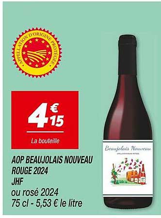 AOP BEAUJOLAIS NOUVEAU ROUGE 2024