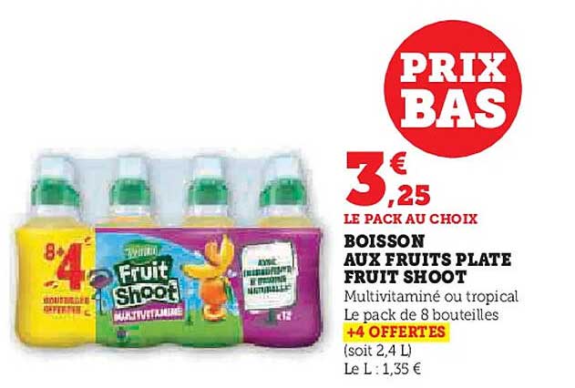 BOISSON AUX FRUITS PLATE FRUIT SHOOT