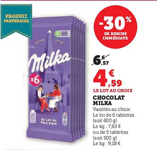 CHOCOLAT MILKA