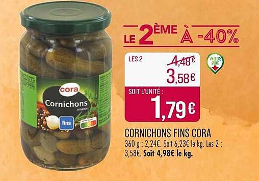 CORNICHONS FINS CORA