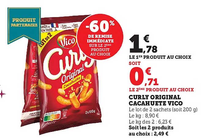 Curly Original Cacahuète Vico