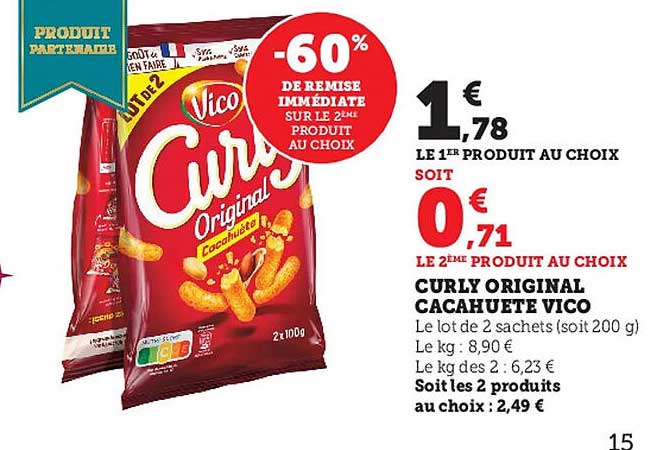 CURLY ORIGINAL CACAHUÈTE VICO