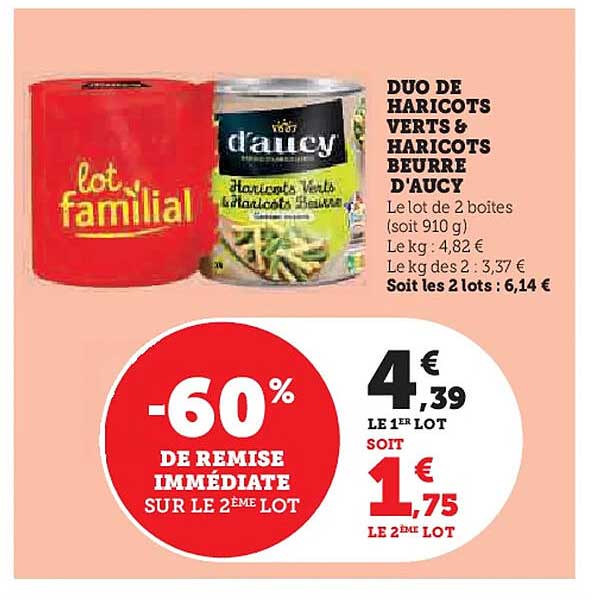 DUO DE HARICOTS VERTS & HARICOTS BEURRE D’AUCY