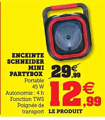 ENCEINTE SCHNEIDER MINI PARTYBOX