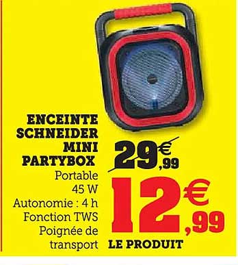 ENCEINTE SCHNEIDER MINI PARTYBOX