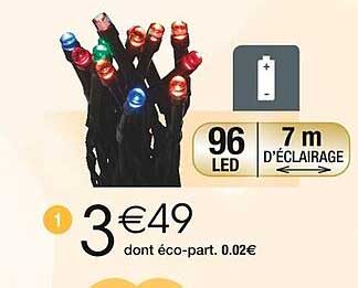 Guirlande lumineuse LED 96 LEDs 7 m