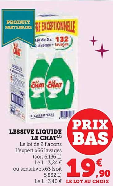 LESSIVE LIQUIDE LE CHAT(a)