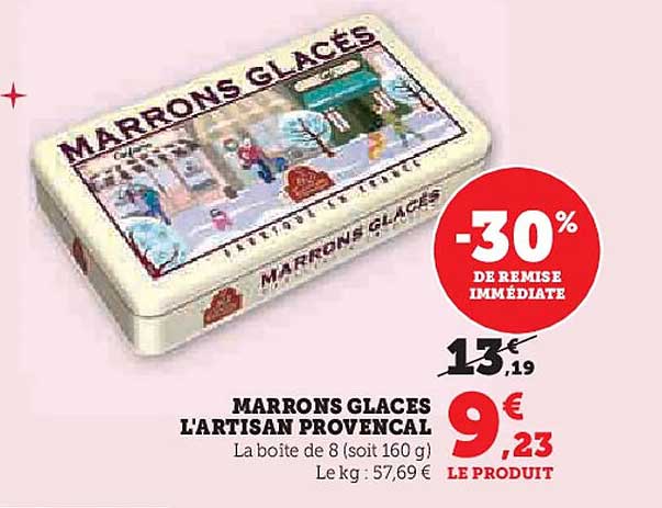 MARRONS GLACÉS L'ARTISAN PROVENCAL