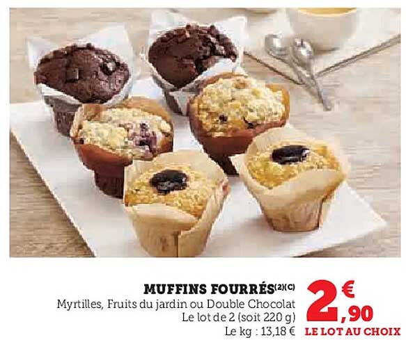 MUFFINS FOURRÉS