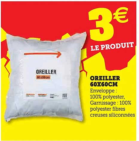 OREILLER 60X60CM