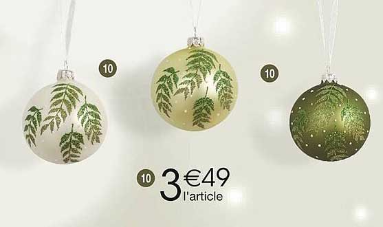 Ornements de Noël 3€49 l'article