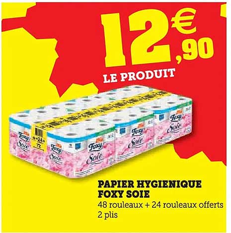 PAPIER HYGIÉNIQUE FOXY SOIE