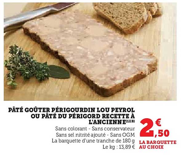 Pâté goûter périgourdin Lou Peyrol ou pâté du Périgord recette à l'ancienne