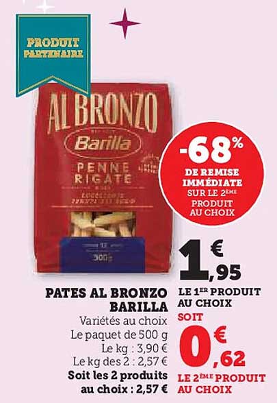 PATES AL BRONZO BARILLA