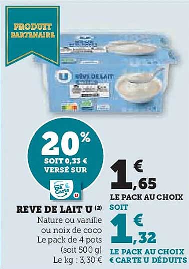 RÊVE DE LAIT U