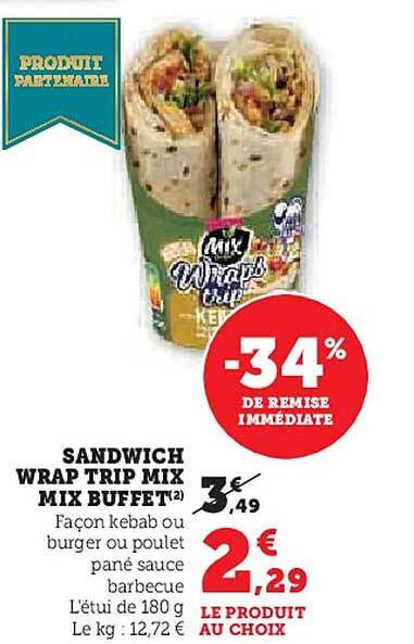 SANDWICH WRAP TRIP MIX MIX BUFFET