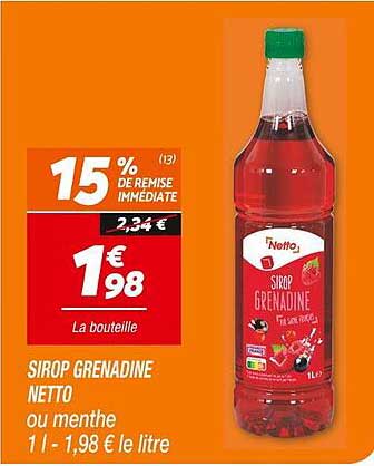 SIROP GRENADINE NETTO