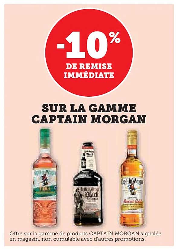 SUR LA GAMME CAPTAIN MORGAN