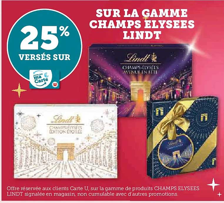 SUR LA GAMME CHAMPS ÉLYSÉES LINDT